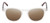 Front View of Reptile Mata Unisex Sunglass Clear Crystal Tortoise Havana 47mm 4 Opt. with Custom Cut NON-polarized Brown Gradient Lenses