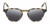 Front View of Reptile Mata Designer Polarized Sunglasses with Custom Cut Smoke Grey Lenses in Matte Tokyo Tortoise Havana Brown Yellow Unisex Panthos Full Rim Acetate 47 mm