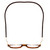 Top View of Snap Magnetic SP01-C2 Designer Bi-Focal Prescription Rx Eyeglasses in Dark Brown Tortoise Havana Red Unisex Oval Full Rim Plastic 52 mm