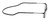 Side View of Calabria SP02 Snap Magnetic Reading Glasses Black Front Connect Adjustable Temples Eyeglass Around Neck Hanging Readers