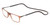 Profile View of Calabria SP02 Snap Magnetic Reading Glasses Crystal Brown Adjustable Temples Eyeglass Around the Neck Hanging Readers