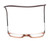 Top View of Calabria SP02 Snap Magnetic Reading Glasses Crystal Brown Adjustable Temples Eyeglass Around the Neck Hanging Readers