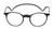 Front View of Calabria SP04 Snap Magnetic Reading Glasses Black Front Connect Adjustable Temples Eyeglass Around Neck Hanging Readers