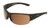 Profile View of Timberland TB7232 Unisex Oval Semi-Rimless Designer Sunglasses in Dark Havana Tortoise/Brown Polarized 76mm
