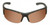 Front View of Timberland TB7232 Unisex Oval Semi-Rimless Designer Sunglasses in Dark Havana Tortoise/Brown Polarized 76mm