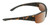 Side View of Timberland TB7232 Unisex Oval Semi-Rimless Designer Sunglasses in Dark Havana Tortoise/Brown Polarized 76mm