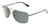 Profile View of Timberland TB7202 Unisex Pilot Full Rim Designer Sunglasses in Matte Gunmetal Silver/Blue Polarized 62mm