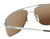 Close Up View of Timberland TB7202 Unisex Pilot Full Rim Designer Sunglasses in Shiny Gunmetal Silver/Brown Polarized 62mm