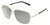 Profile View of Timberland TB7161 Unisex Pilot Semi-Rimless Designer Sunglasses in Gold/Smoke Grey Polarized 61mm