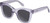 Profile View of QUAY Australia After Hours Designer Polarized Reading Sunglasses with Custom Cut Powered Smoke Grey Lenses in Sweet Pea Lilac Ladies Cat Eye Full Rim Acetate 51 mm