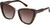 Profile View of QUAY Australia All Talk Women's Cat Eye Sunglasses in Brown Tortoise/Brown 58 mm