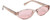 Profile View of QUAY Australia Aura Points Unisex Oval Designer Sunglasses Brown Doe/Pink 55 mm
