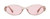 Front View of QUAY Australia Aura Points Unisex Oval Designer Sunglasses Brown Doe/Pink 55 mm