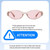 Size Awareness Illustration of QUAY Australia Aura Points Unisex Oval Designer Blue Light Glasses Brown Doe 55mm
