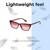 Lightweight Construction Illustration of QUAY Australia Bad Habit Cat Eye Multi-Focus Blue Light Glasses Oxblood Red 65mm