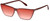 Profile View of QUAY Australia Bad Habit Designer Polarized Sunglasses with Custom Cut Red Mirror Lenses in Oxblood Red Ladies Cat Eye Full Rim Acetate 65 mm