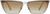 Front View of QUAY Australia Bad Habit Women's Cat Eye Designer Sunglasses in Clear/Brown 65mm