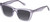 Profile View of QUAY Australia Call The Shots Designer Polarized Reading Sunglasses with Custom Cut Powered Smoke Grey Lenses in Sweet Pea Lilac Ladies Cat Eye Full Rim Acetate 54 mm