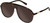 Profile View of QUAY Australia Chart Topper Designer Polarized Sunglasses with Custom Cut Amber Brown Lenses in Dark Brown Tortoise Mens Pilot Full Rim Acetate 57 mm