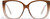Front View of QUAY Australia Ever After Designer Reading Eye Glasses in Brown Doe Ladies Cat Eye Full Rim Acetate 58 mm