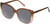 Profile View of QUAY Australia Ever After Designer Polarized Reading Sunglasses with Custom Cut Powered Smoke Grey Lenses in Brown Doe Ladies Cat Eye Full Rim Acetate 58 mm