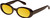 Profile View of QUAY Felt Cute Women's Round Polarized Sunglasses Chocolate Brown 52mm 10 OPTIONS with Custom Cut Polarized Gold Mirror Lenses