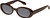 Profile View of QUAY Felt Cute Women's Round Polarized Sunglasses Chocolate Brown 52mm 10 OPTIONS with Custom Cut Polarized Silver Mirror Lenses