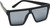 Profile View of QUAY Australia Hindsight Mens Rectangular Sunglasses Matte Black/Smoke Grey 56mm