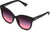 Profile View of QUAY Australia It's My Way CatEye Sunglasses in Matte Black/Black Pink Fade 59mm