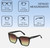 Dimensions and Measurements Illustration of QUAY Level Up Womens Square Polarized Sunglasses Matte Black 60mm 4 LENS OPTIONS