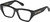Profile View of QUAY Australia No Apologies Designer Progressive Lens Blue Light Blocking Eyeglasses in Gloss Black Unisex Square Full Rim Acetate 55 mm