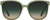 Front View of QUAY Australia Rent Free Womens Panthos Sunglasses in Jade Green/Green Fade 59mm