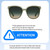 Size Awareness Illustration of QUAY Australia Rent Free Panthos Designer Blue Light Glasses in Jade Green 59 mm