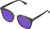 Profile View of QUAY Sweet Dreams Panthos Polarized Sunglasses in Brown Tortoise 54 mm 10 OPTIONS with Custom Cut Polarized Purple Mirror Lenses