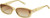 Profile View of QUAY Australia Vibe Check Womens Square Designer Sunglasses in Yellow/Brown 62mm