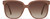 Front View of QUAY Australia Wide Awake Women's Panthos Sunglasses Gloss Tan Brown/Brown 59 mm