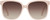 Front View of QUAY Australia Wide Awake Women's Designer Sunglasses in Shiny Gold/Brown 59 mm