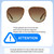 Size Awareness Illustration of QUAY Australia All In Mini Unisex Pilot Sunglasses in Gold Tortoise/Brown 56 mm