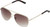 Profile View of QUAY Australia Vivienne Unisex Pilot Full Rim Designer Sunglasses Gold/Brown 60mm