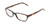 Profile View of Jones New York J730 Designer Reading Eye Glasses with Custom Cut Powered Lenses in Black Crystal Layer Ladies Cat Eye Full Rim Acetate 53 mm