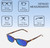 Dimensions and Measurements Illustration of Jones New York J730 Designer Polarized Sunglasses with Custom Cut Blue Mirror Lenses in Black Crystal Layer Ladies Cat Eye Full Rim Acetate 53 mm