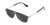 Profile View of Police VPLD13 Designer Polarized Sunglasses with Custom Cut Smoke Grey Lenses in Shiny Blue Marble Mens Pilot Full Rim Acetate 53 mm