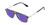 Police VPLD13 Mens Pilot Designer Polarized Sunglasses in Shiny Blue Marble 53mm with Custom Cut Purple Mirror Lenses
