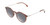 Lozza SL4207M Unisex Round Designer Polarized Sunglasses in Crystal Brown 50 mm with Custom Cut Silver Mirror Lenses
