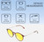 Dimensions and Measurements Illustration of Lozza SL4207M Designer Polarized Reading Sunglasses with Custom Cut Powered Sun Flower Yellow Lenses in Crystal Brown Unisex Round Full Rim Acetate 50 mm