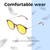 Lightweight Construction Illustration of Lozza SL4207M Designer Polarized Reading Sunglasses with Custom Cut Powered Sun Flower Yellow Lenses in Crystal Brown Unisex Round Full Rim Acetate 50 mm
