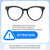 Size Awareness Illustration of Prive Revaux Julia Designer Progressive Lens Prescription Rx Eyeglasses in Caviar Black Ladies Cat Eye Full Rim Acetate 53 mm