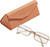 Branded Carrying & Storage Case for Prive Revaux Matrix Rectangular Designer Reading Glasses in Champagne Gold 55 mm