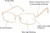 Close Up View of Prive Revaux Matrix Designer Single Vision Prescription Rx Eyeglasses in Champagne Gold Unisex Rectangular Full Rim Metal 55 mm
