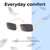 Lightweight Construction Illustration of Prive Revaux Matrix Designer Polarized Sunglasses with Custom Cut Smoke Grey Lenses in Champagne Gold Unisex Rectangular Full Rim Metal 55 mm
